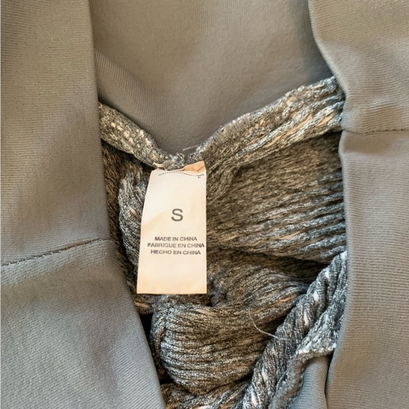 Tik Tok Leggings Butt Scrunch Leggings Gray Waffle Weave Super Stretchy Small - Picture 11 of 13